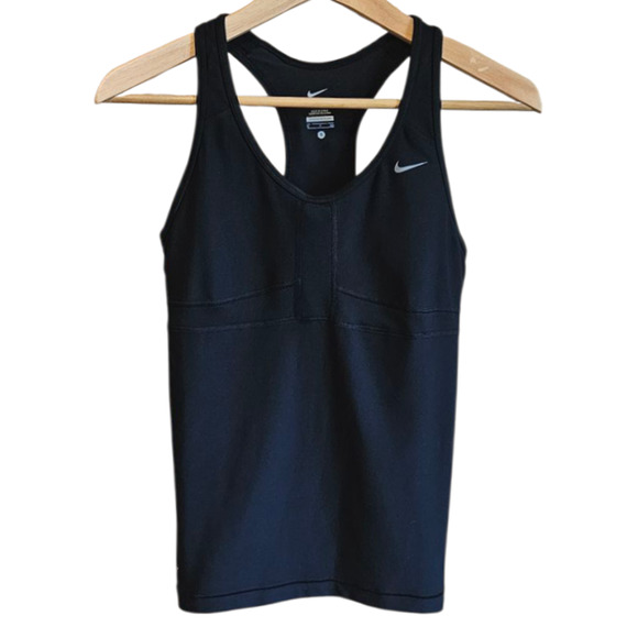 Nike Women's Tank Top Workout Gym Athletic Dri-Fit Black Small - Picture 1 of 9